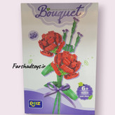 لگو گل رز ساختنی پیزی PEIZHI مدل 0223 از سری Bouquet