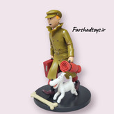 نمای کناری فیگور دکوری Tintin and Snowy مدل مسافرتی