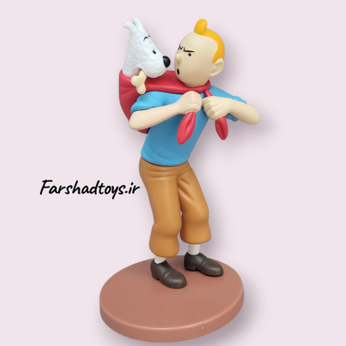 فیگور کلکسیونی تنتن و میلو مدل Tintin Carrying Snowy نمای روبرو