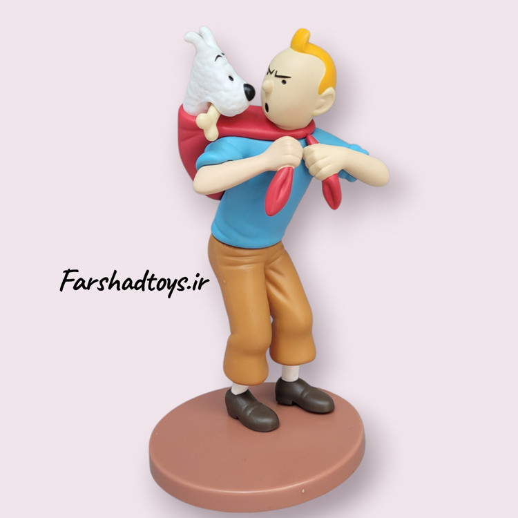 فیگور کلکسیونی تنتن و میلو مدل Tintin Carrying Snowy نمای روبرو