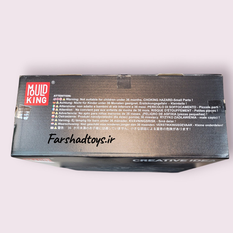 نمای بالای جعبه لگو ساعت ساختنی Mould King مدل 10160