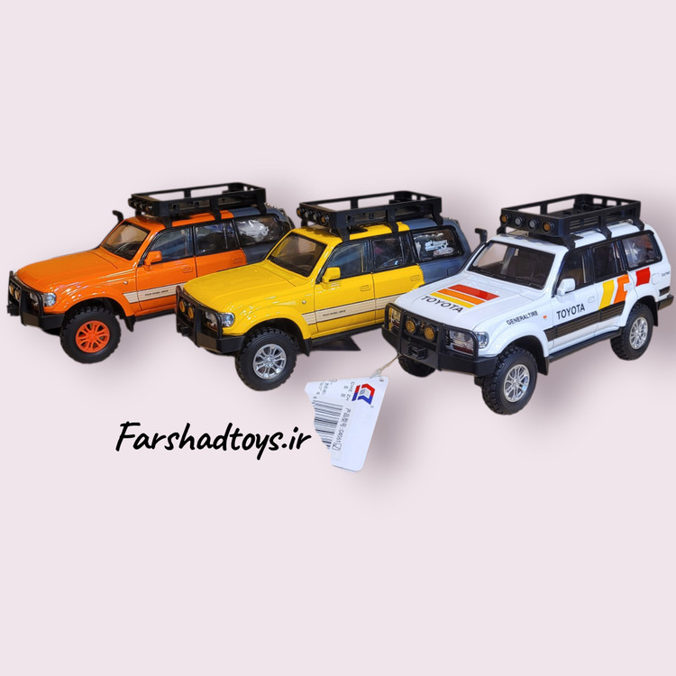 سه رنگ ماکت فلزی تویوتا لندکروز CHE ZHI مقیاس 1:24 فرشاد تویز