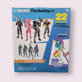 نمای پشت جعبه اکشن فیگور Fortnite Skull Trooper برند McFarlane Toys