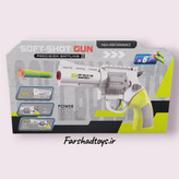 پشت جعبه تفنگ اسباببازی Soft Bullet Gun با آموزش استفاده