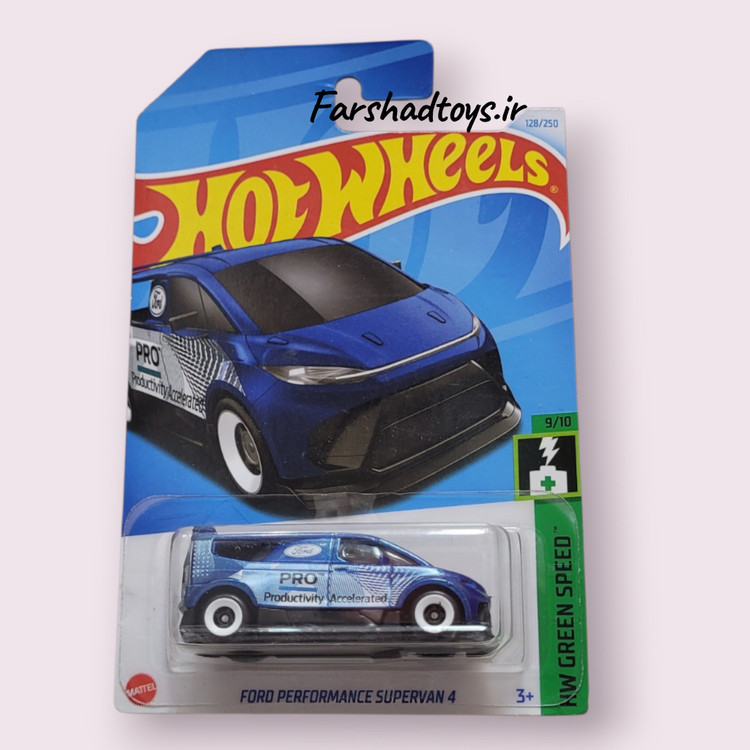 ماشین هات ویلز Ford Performance SuperVan 4 آبی سری HW Green Speed فرشاد تویز