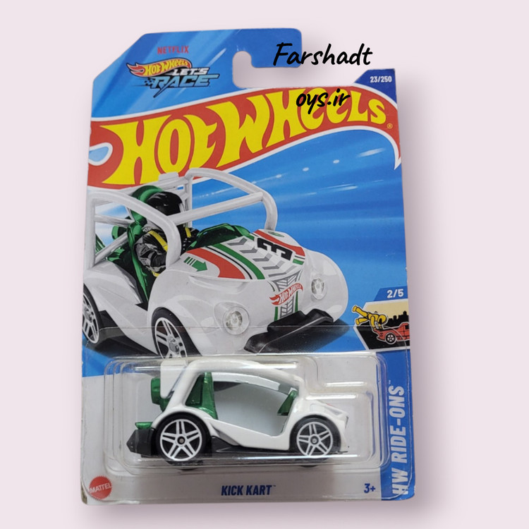 ماشین هات ویلز Kick Kart سفید سری HW Ride-Ons فرشاد تویز