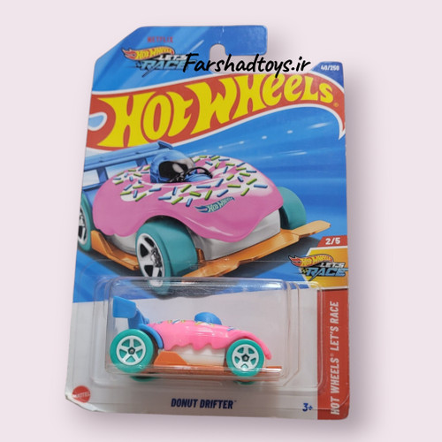 ماشین هات ویلز Donut Drifter صورتی سری Hot Wheels Let’s Race فرشاد تویز