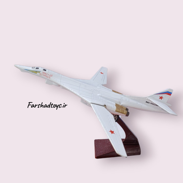 ماکت هواپیمای TU-160 کایوی مدل LZ11 رنگ سفید مقیاس 1:200