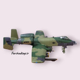 ماکت هواپیمای جنگی A-10 Warthog رنگ سبز استتاری مدل KAIWEI LZ188B