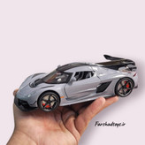 ماکت ماشین فلزی طرح Koenigsegg Jesko مدل Jester رنگ طوسی در فرشاد تویز