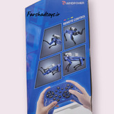پشت جعبه ربات سگ کنترلی DGS Mechanical با نمایش حرکات مختلف
