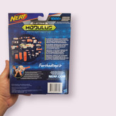 نمای پشت جعبه نرف N-Strike Modulus Storage Shield با توضیحات ظرفیت تیر