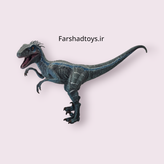 فیگور دایناسور رپتور ۳۰ سانتی مدل F9988866 با فک متحرک و جزئیات بدنه مناسب کلکسیون دایناسورها در فرشاد تویز