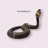 فیگور مار کبری TNG طول ۸۵ سانتیمتر با حالت پیچخورده و جزئیات فلسها در فرشاد تویز