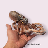 فیگور حیوانات اختاپوس Paradise Animal مدل 127-3381 در دست برای نمایش ابعاد و جزئیات محصول در فرشاد تویز