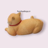 نمای پشت فیگور حیوانات گربه خوابیده قلادهدار Paradise Animal مدل 127-3739 در فرشاد تویز