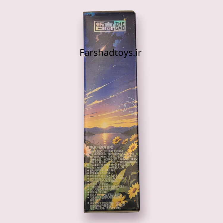 نمای کناری جعبه لگو استاری سان فلاور 737 قطعه ژه گائو مدل Starry Sunflower کد 623006 در فرشاد تویز