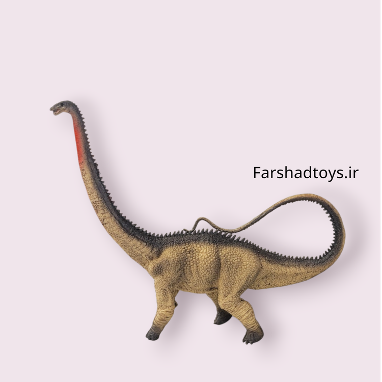 نمای جانبی فیگور دیپلودوکوس Paradise Animal با دم بلند و حلقهشده