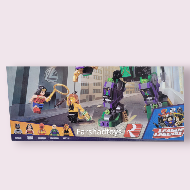 جزئیات جعبه ساختنی LEPIN مدل 07092 با مینیفیگورهای بتمن، واندر وومن و ابرقهرمانان