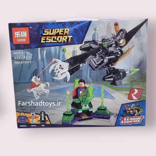 نمای اصلی جعبه ساختنی موتور فضایی لوبو طرح سوپرمن LEPIN مدل 07091 با 223 قطعه در فرشاد تویز