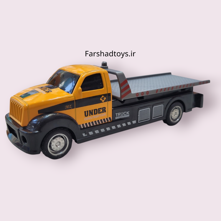 کامیون کفی زرد و مشکی مدل کابین تخت از ست راهسازی Tian Hong فرشاد تویز