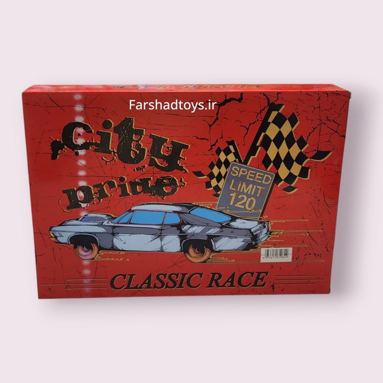 نمای پشت جعبه ست ماشین مسابقهای Tian Hong مدل Classic Race
