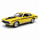 نمای جلو ماکت 1971 Mercury Comet GT زرد موتورمکس فرشاد تویز