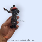 نمای پشت اکشن فیگور فورتنایت Havoc با کوله پشتی