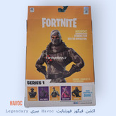 نمای پشت جعبه اکشن فیگور فورتنایت Havoc سری یک