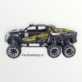 ماکت فلزی مرسدس بنز X-Class 6x6 مشکی نمای بغل با ۶ چرخ