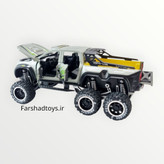 ماکت فلزی مرسدس بنز X-Class 6x6 نقرهای با درها و کاپوت باز