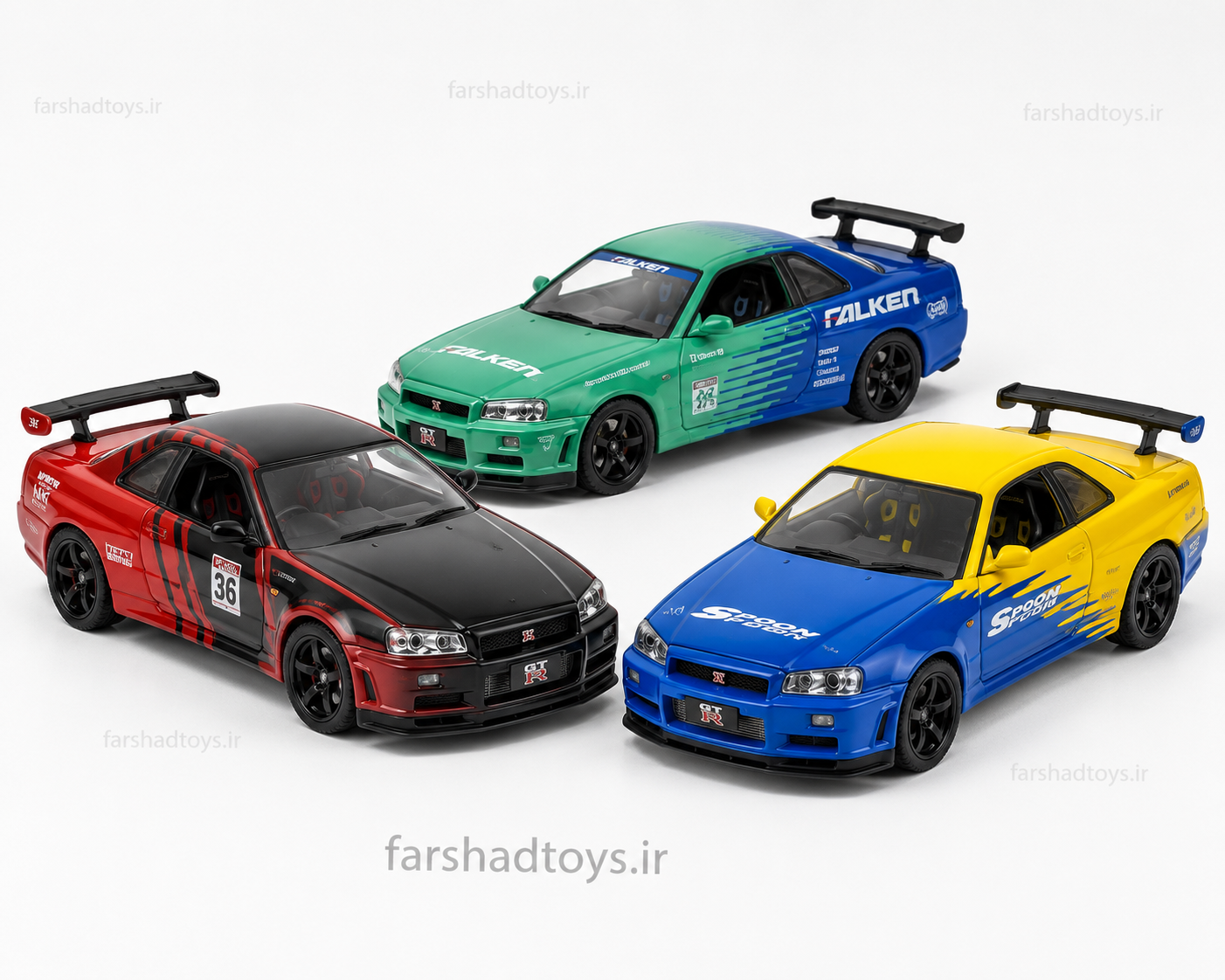 سه طرح ماکت نیسان اسکای لاین رالی ۱:۱۸ فرشاد تویز