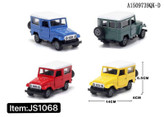 قابلیتهای ماشین فلزی لندکروزر FJ40 آیتم JS1068 شامل نور و صدا
