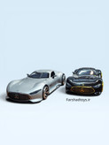 نمای جلو ماکت مرسدس AMG Vision Gran Turismo با جلوپنجره بزرگ و طراحی مفهومی