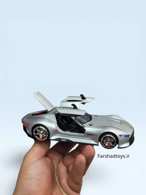 ماکت نقرهای مرسدس بنز AMG Vision Gran Turismo آیتم 32371 با درهای بازشو