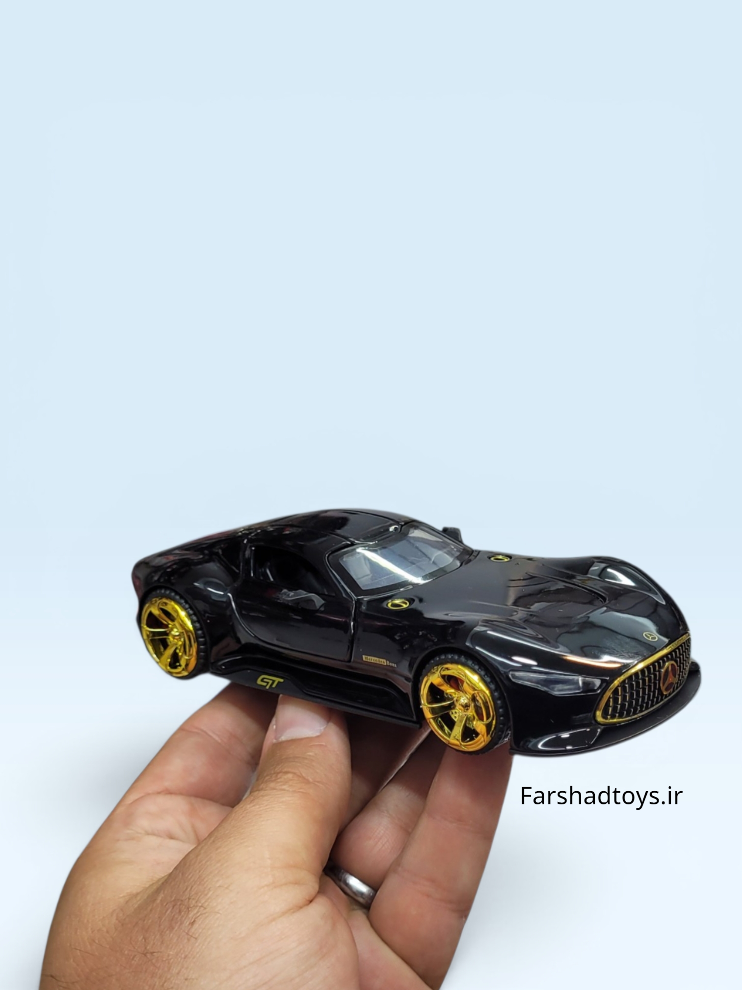 نمای جانبی ماکت مشکی مرسدس AMG Vision Gran Turismo آیتم 32371