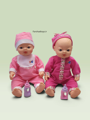 دو طرح عروسک بیبی بلیندا Lovely Baby صورتی روشن و صورتی تیره - فرشاد تویز