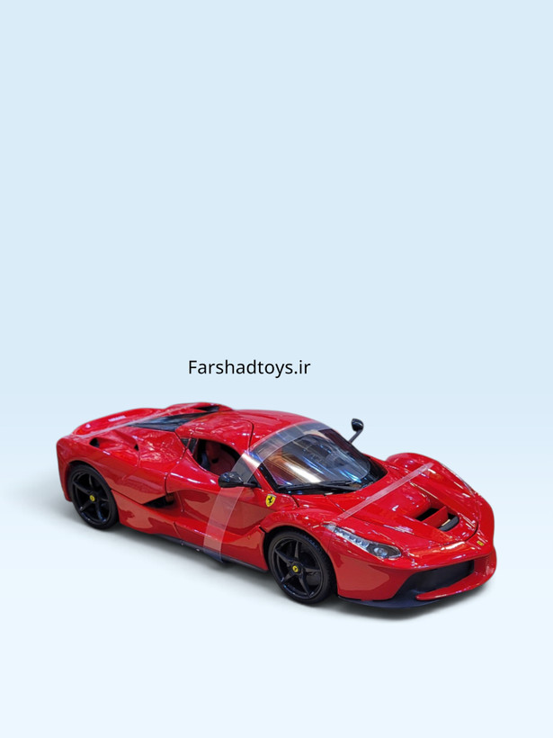 نمای جلو ماکت Ferrari LaFerrari قرمز بوراگو مقیاس 1:18 فرشاد تویز