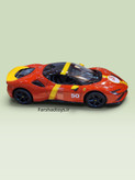 نمای جانبی ماکت فراری SF90 Assetto Fiorano قرمز شماره 50
