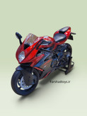 نمای نزدیک ماکت فلزی MV Agusta F3 RR ویلی با طراحی آیرودینامیک