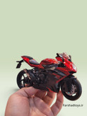 نمای جلوی ماکت موتورسیکلت MV Agusta F3 RR قرمز و مشکی ویلی