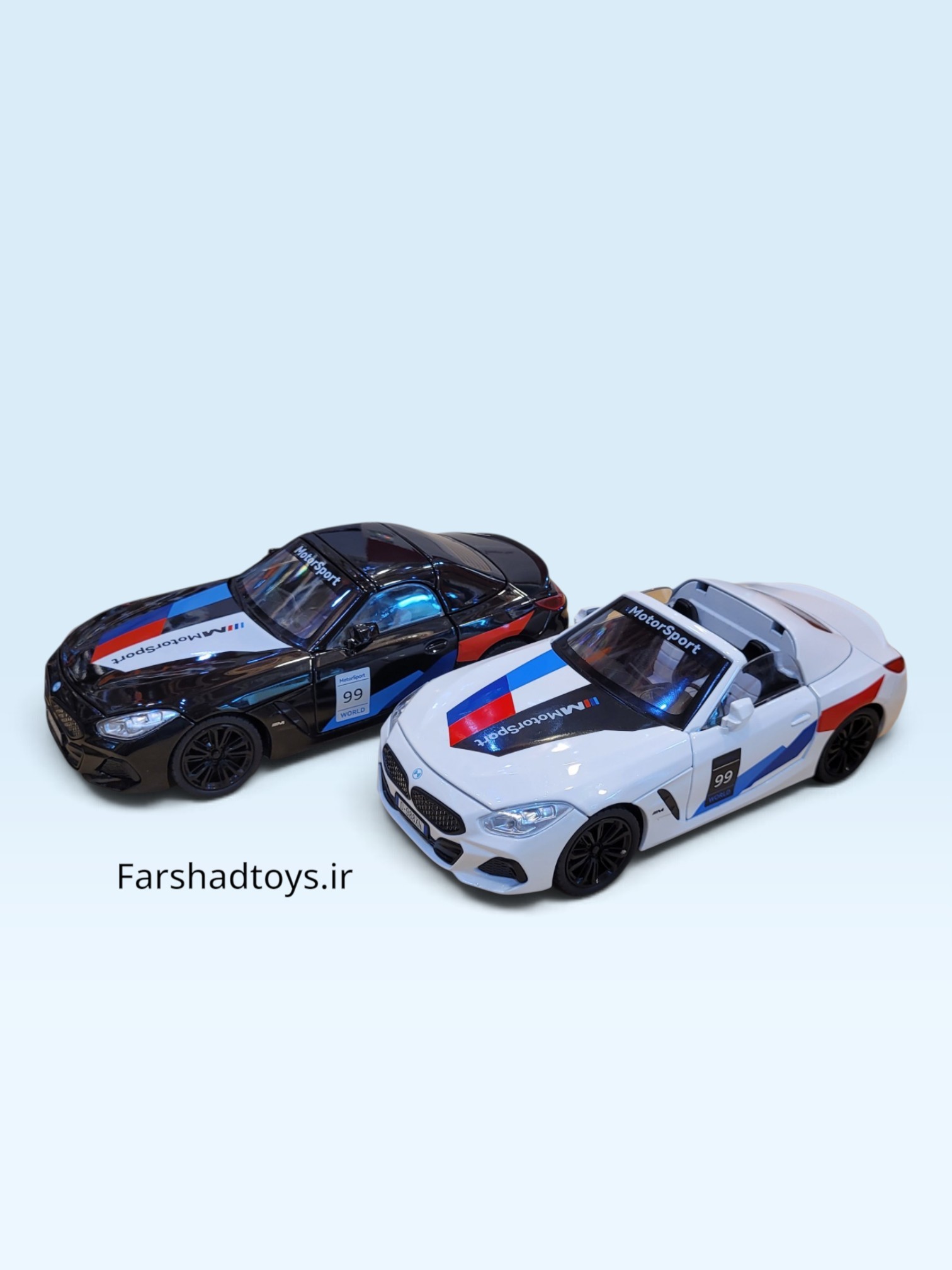 ماکت فلزی BMW Z4 M40i مقیاس 1:22 در دو رنگ سفید و مشکی