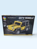 جعبه شاسیبلند زرد طرح Jeep SUV مدل 47106 با ۲۲۹ قطعه