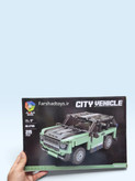 جعبه شاسیبلند سبز پاستلی طرح Land Rover با ۲۱۹ قطعه