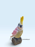فیگور طوطی کاکادو صورتی Animal Paradise کد PL127-1451 نمای جانبی فرشاد تویز