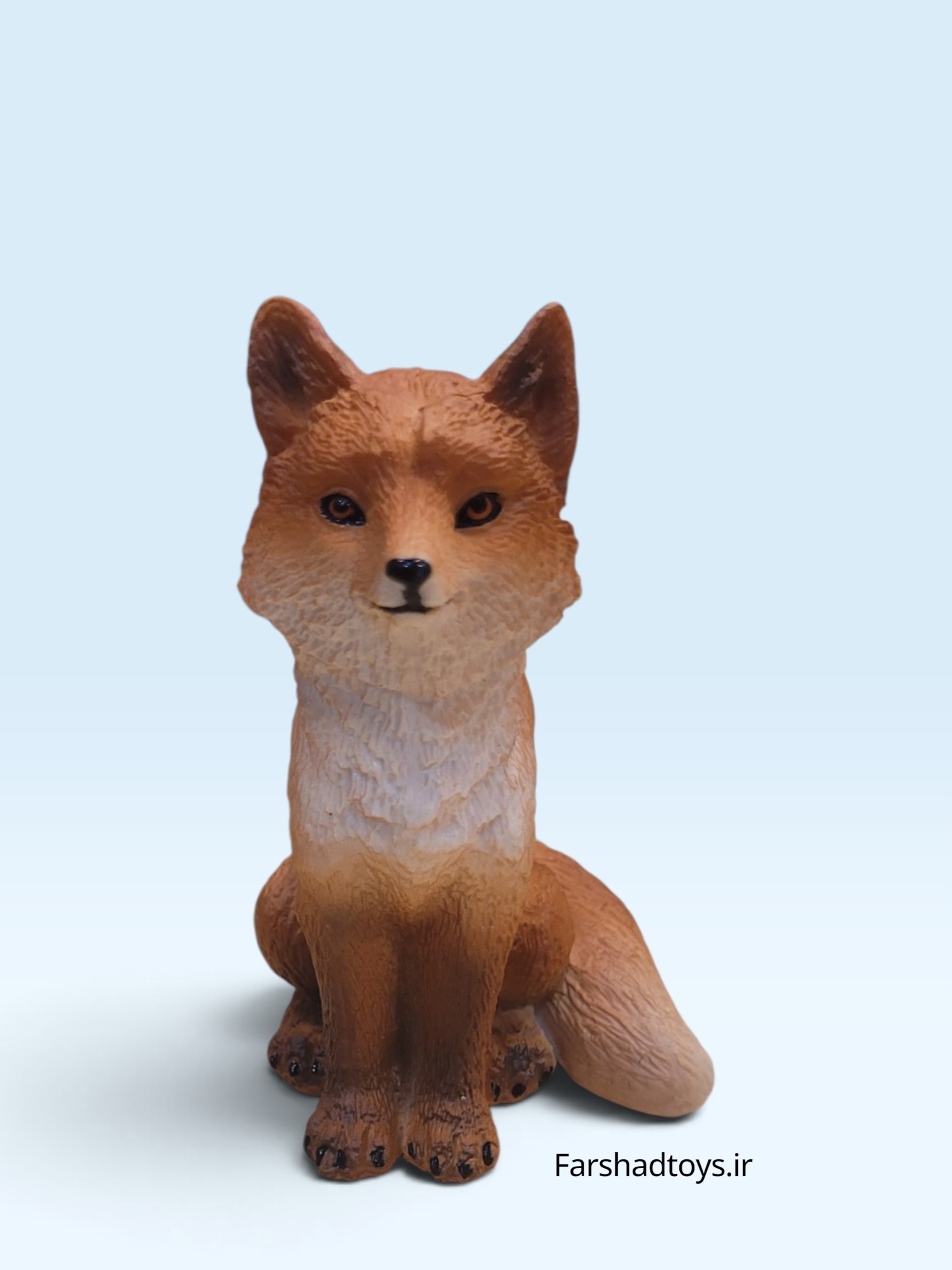 فیگور روباه قرمز نشسته Animal Paradise کد PL127-3162 نمای روبه‌رو فرشاد تویز