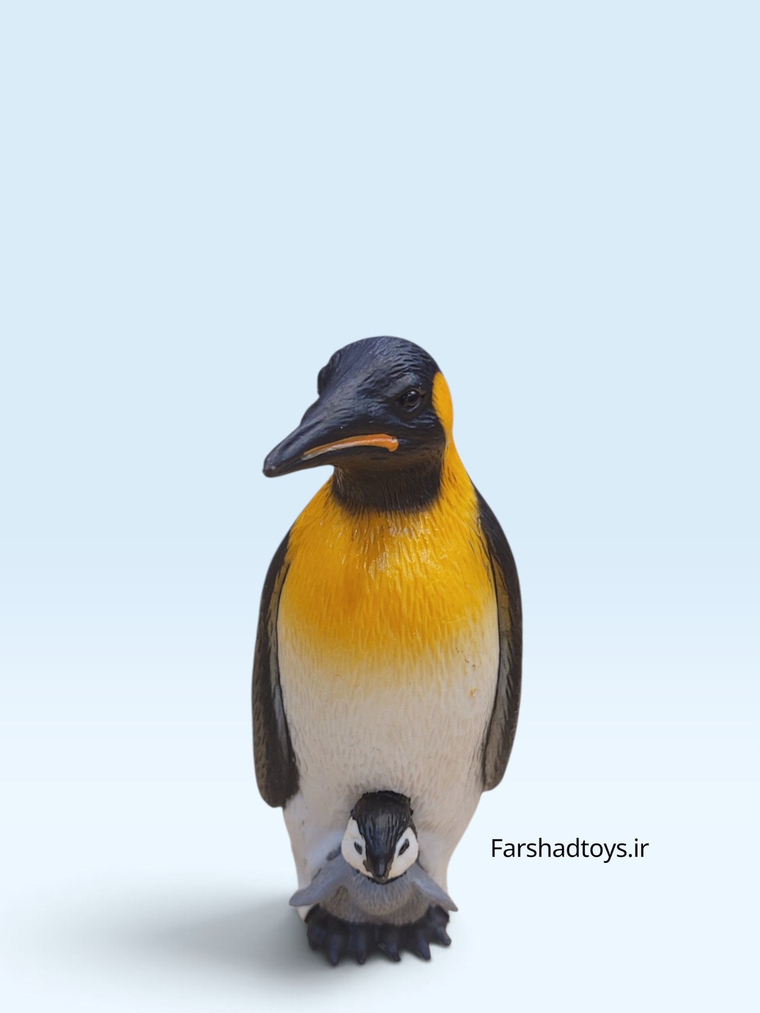 فیگور پنگوئن امپراتور و جوجه Animal Paradise کد PL127-2275 نمای روبه‌رو فرشاد تویز