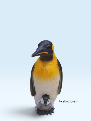 فیگور پنگوئن امپراتور و جوجه Animal Paradise کد PL127-2275 نمای روبهرو فرشاد تویز