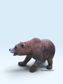 فیگور خرس قهوهای بزرگ Animal Paradise کد PL127-1184 نمای جانبی فرشاد تویز