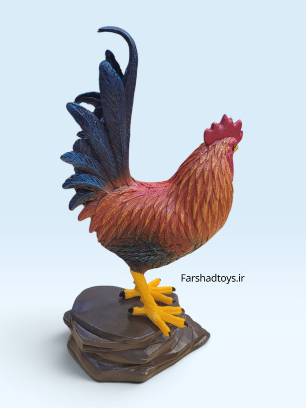 فیگور خروس Animal Paradise کد PL127-2902 نمای بغل چپ
